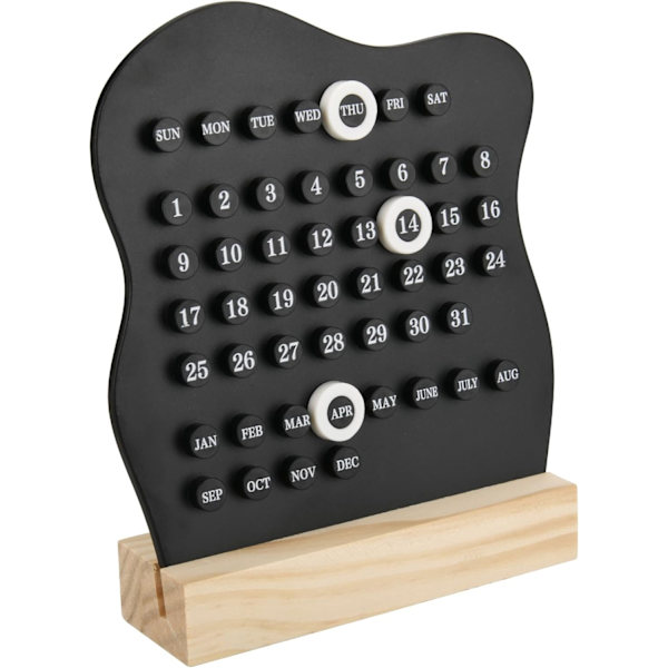 Retro Skrivbordskalender (Svart)