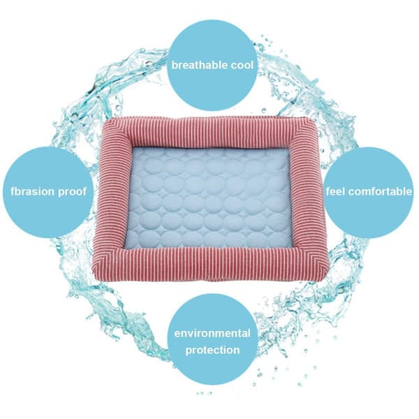 Summer Cooling Pad for Pets, Self-Cooling, No Electricity, S(17x13x1.2) KLB