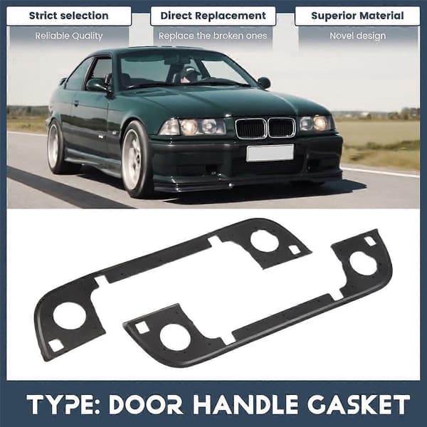 Rubber Seal for Left and Right Car Door Handle for BMW E36 E34 E32 3 5 7 Series 1992-1999 2-Door Rubb