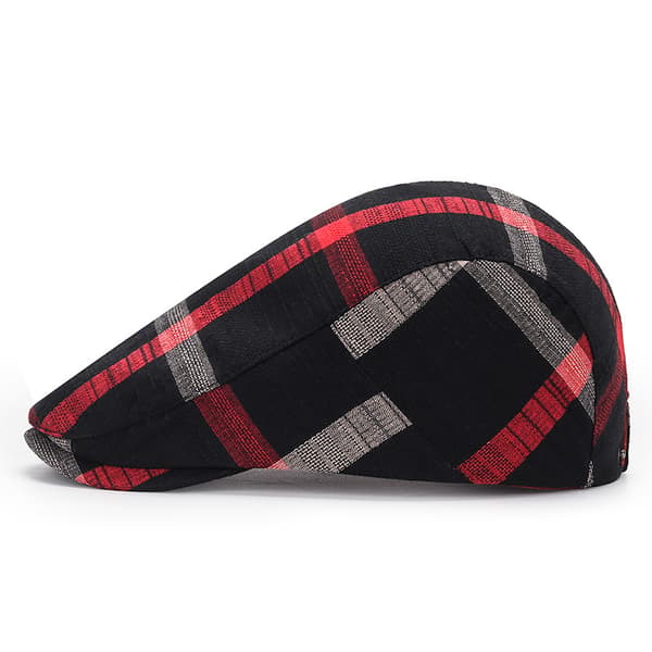 Herre Beret Flat Newsboy Hatt Justerbar Irsk Cabbie Cap Brea