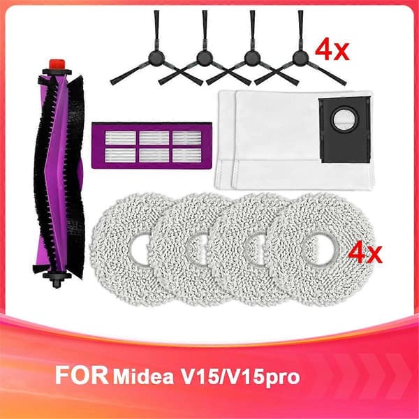 For Midea V15/V15 Pro Robot Vacuum Cleaner Consumables Robot Vacuum Cleaner Accessories