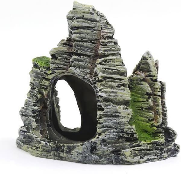 Mountain View Akvarium Rockery Gjemmested Hule Tre Fisk Tank Ornament