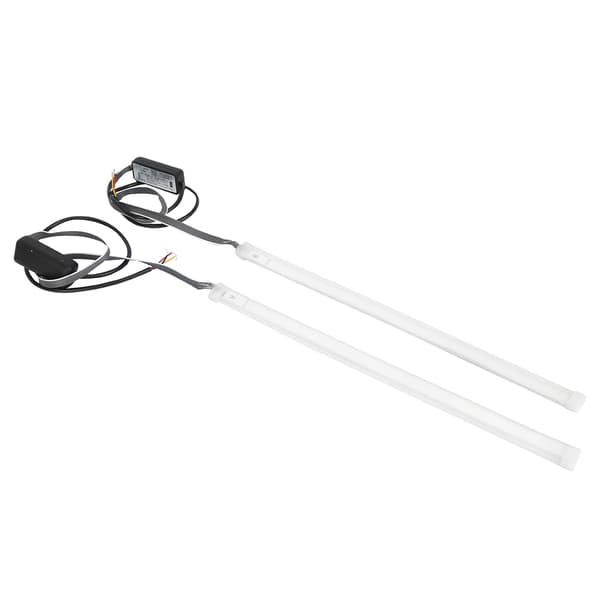 1 par bil 12V frontlys kjørelys sidelys Switchback LED-stripe