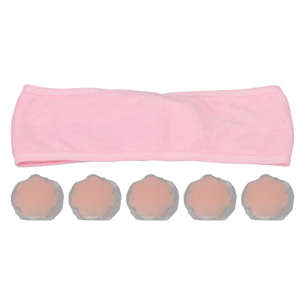 Eyelash Extension Pad Set 5st Silicone Self-Adhesive Palette Professional Efficient Versatile with Headband