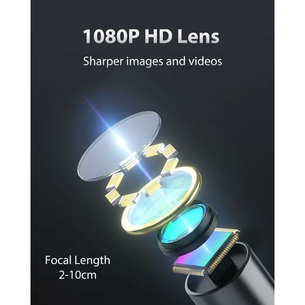 Endoscope Camera, 4.3 IPS Screen 1080P HD Inspection Camera Endoscope Camera, IP67 Waterproof (1m)