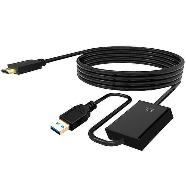 USB til HDMI-kompatibel kabel 1,8m USB 3.0 til HDMI-kompatibel lyd- og videokonverterer for Windows XP/7/8/8.1/Vista