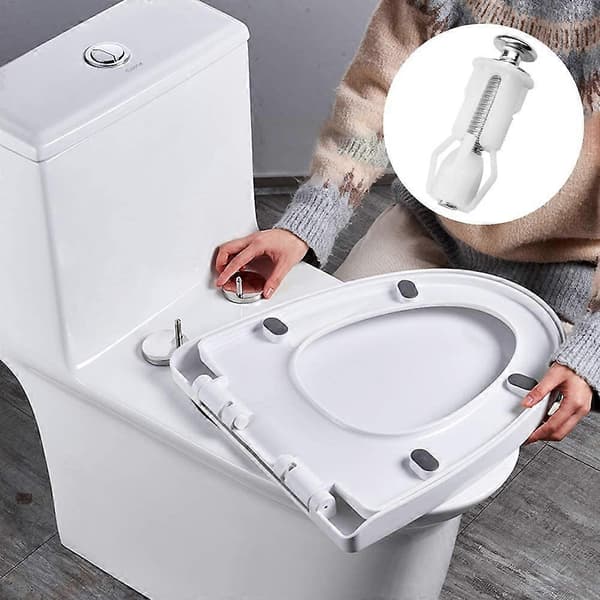 Toiletskrue og toiletsædeskrue i rustfrit stål, topmonterede hængselskruer, til toilet