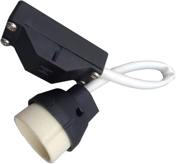 Jane Art (6 stk.) GU10-fatning Keramisk base og klemrække/bro med kabel og isoleringsmuffe - Adapter til LED- og halogenfatningsforbindelse