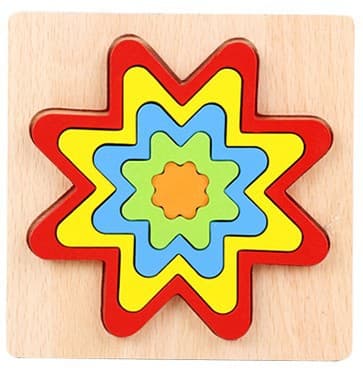 Puiset palapelit 2–3-vuotiaille lapsille, Montessori-lelu 3D