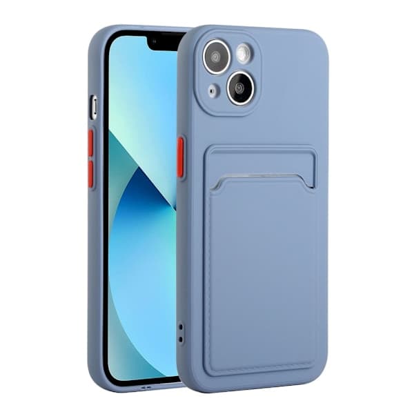 iPhone 13 -kuori korttipaikalla, sininen