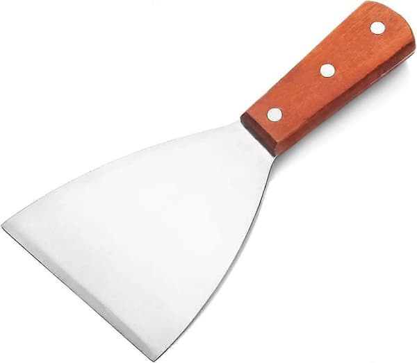 Grillskraber Stegebord Rustfrit Stål Kommerciel Kvalitet 8 1/4 Tommer Teppanyaki