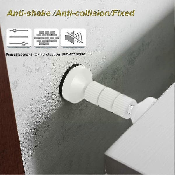 Bed Frame Anti-Shake Tool Threaded Adjustable Headboard Support Stop White Stabilizer Telescopic Bedside