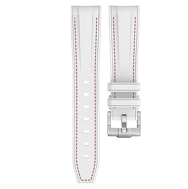 Silikone urrem til Moonswatch Swatch Hvid Hvid White