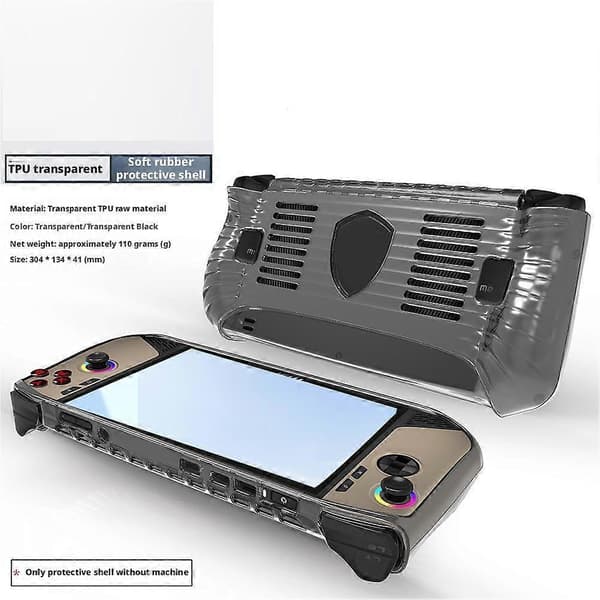 Protective Case for Claw 8 AI+ Handheld Gaming TPU Shell Transparent Transparent