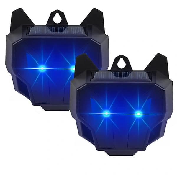 Solar-powered animal repeller for wild boar, rabbit and deer - Anti-weasel, 1 pair