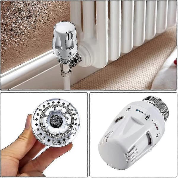 Termostatisk radiatorventil, Erstatning til radiatorventil, M30 X 1.5 Erstatningshoved til radiatorventil, TRV Termostathoved Radiator til hjemmet [DB]