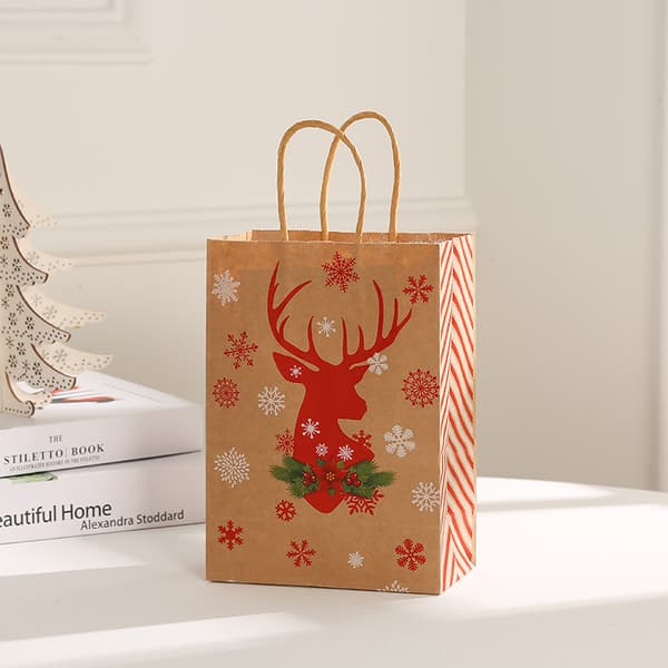 10 st Julklappspåsar Julkalaspåsar med handtag