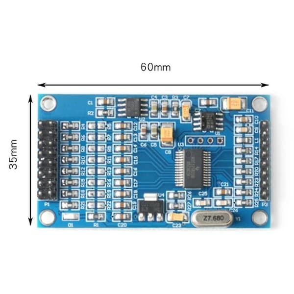Ads1256 24-biters 8-kanals AD-modul Høy Presisjon Ads1256idb Datainnsamlingsmodul 5V S [DB]