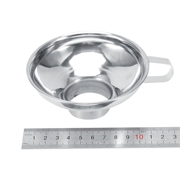 Stainless Steel Wide Mouth Canning Funnel with Handle, Kitchen Tool #Small Size