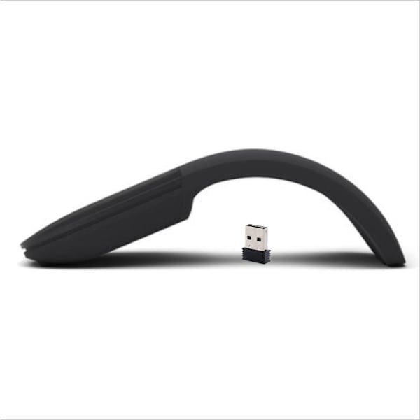 Mini trådløs mus foldbar arc touch-mus USB-modtager