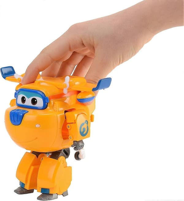 Super Wings Donnie 5\" Transformerende Figur Enkel Transformasjon Førskolebarn Gaveleker [DB]