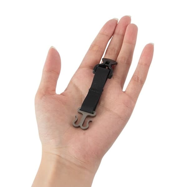 Rope Holder for Tent with Tension Strap, Nylon Strap, Climbing Hook for Hiking and Camping