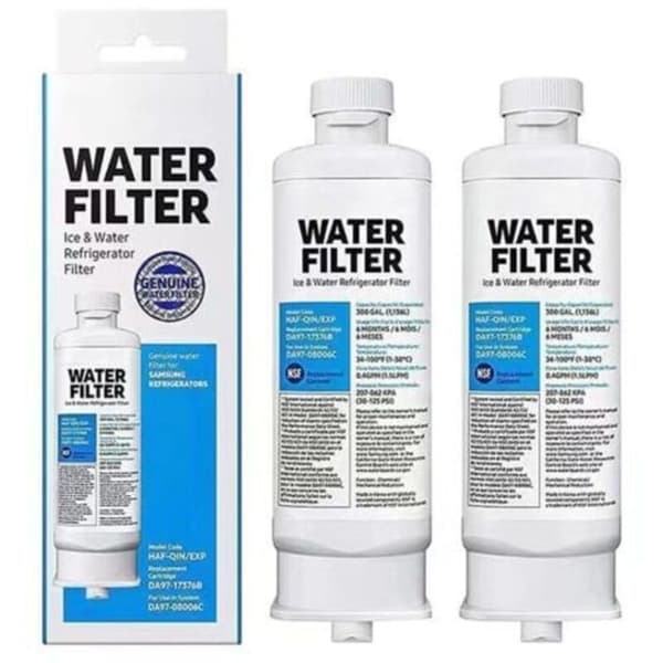 2-pack Replacement Refrigerator Water Filter for Samsung DA97-17376B DA97-08006C (DB)