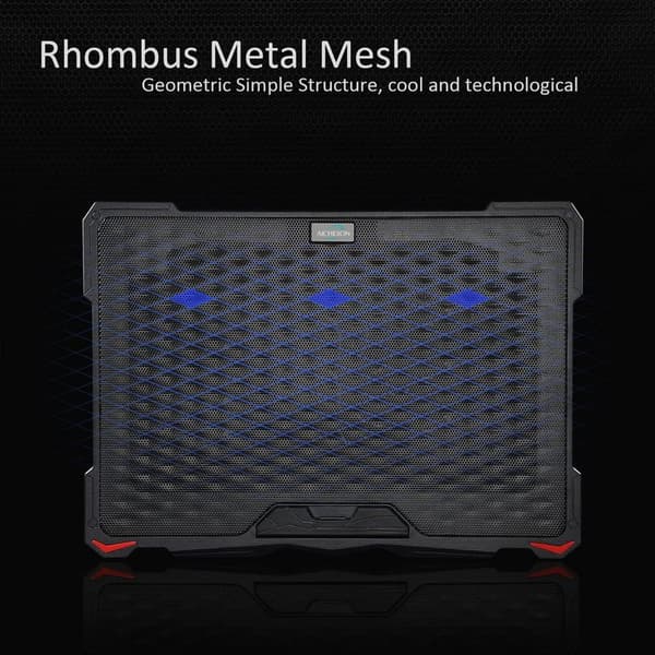 C5 Gaming Laptop Cooler Køleplade, Laptop Ventilator Kølestativ, 5 blæsere
