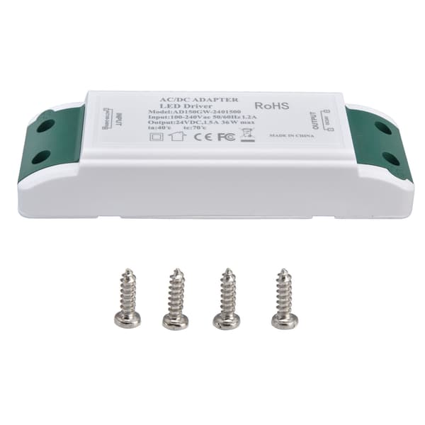 LED-driver 24V DC 1.5A 36W LED-strømforsyning Konstant Strøm 24V Transformator AC100‑240V