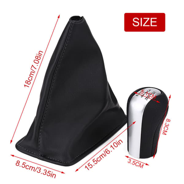 5-speed Gear Shift Knob Gear Stick Gaiter for Toyota Corolla 1998-2009 and onwards