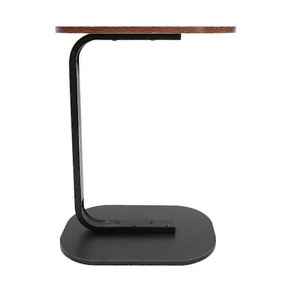 C-format sidebord frittstående sofabord-FX- Valnøtt Svart Walnut Black
