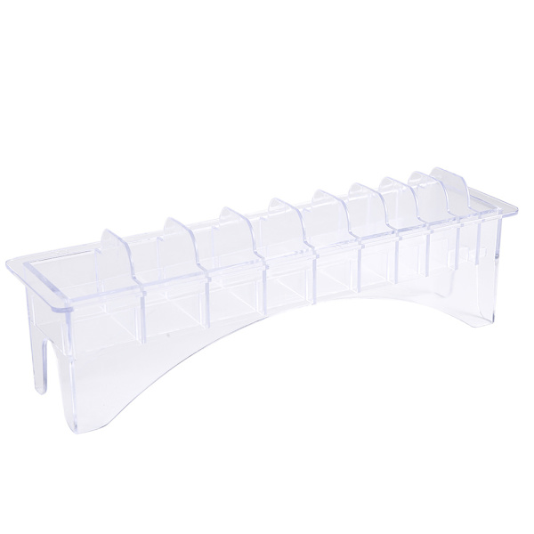 Storage Box for Guide Combs Hair Clipper Positioning Comb Organizer Case 10 Compartments