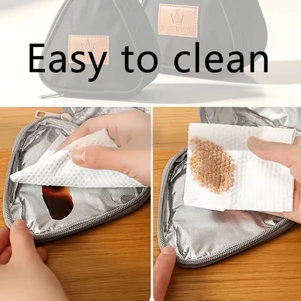 Triangular Mini Cooler Bag, Portable Small Aluminum Foil Lunch Bag, Handheld Insulated Food Storage Bag, School Lunch Bag