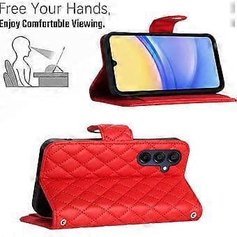 Case for Samsung Galaxy A55 5G Shockproof Stylish Protective Wrist Strap Wallet Case Card Holder