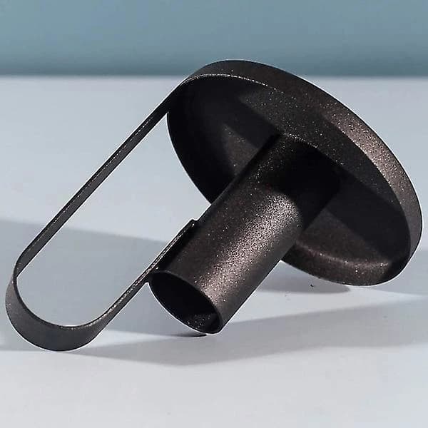 Lysestake i jernkegle, vintage lysfat - 2 stk Hy