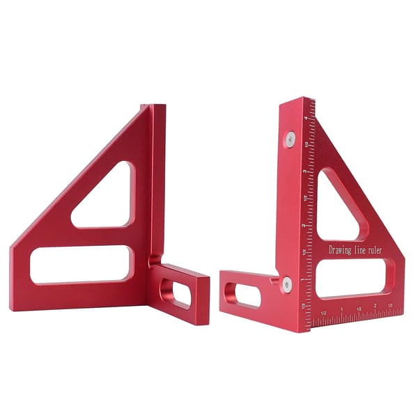 3D Multi-vinkel lineal – 45/90° aluminium træbearbejdningsvinkelmåler & geringsværktøj