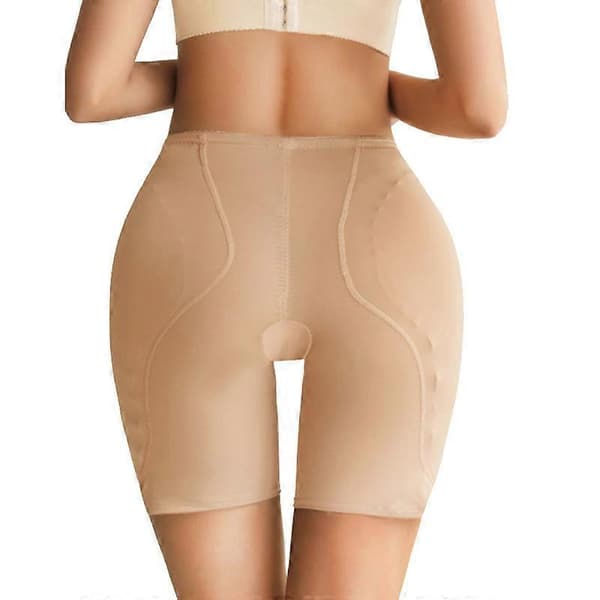 Formende truser for kvinner med rumpeforsterkning, høy midje, hoftepolstring, rumpeforsterkning, magekontroll BEIGE S BEIGE S