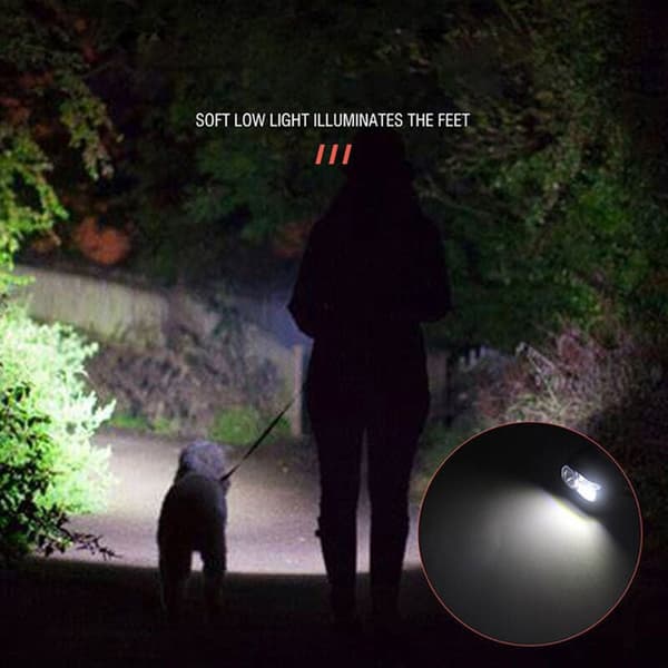 Powerful LED Headlamp, Long Range, Portable, USB Charging with Induction for Outdoor Night Running, Fishing, DUBUNS