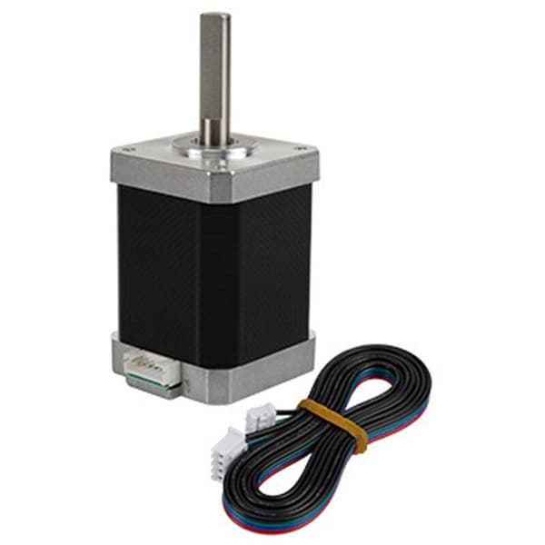 42 Stepper Motor Højde 60mm Motor med 1000XH2.54 Kabler til 3D-printer Ekstruder CNC-dele (Sølv)