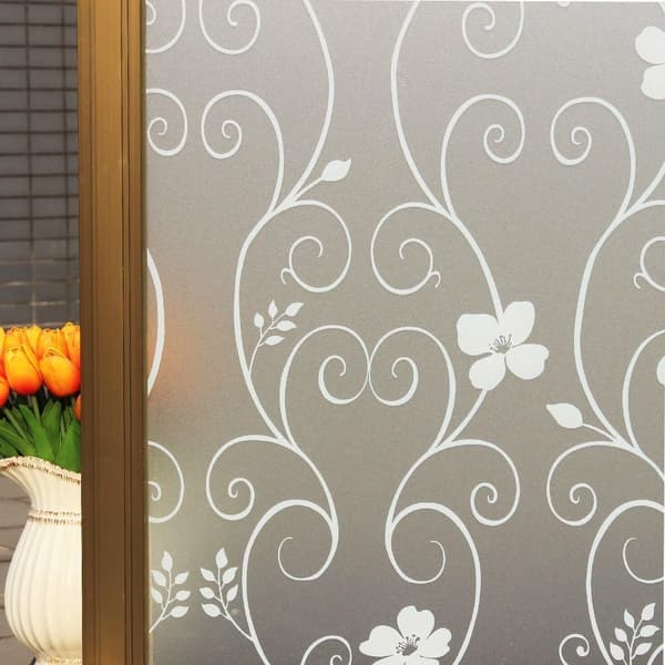 Opaque Window Film Privacy Decorative Window Film Electrostatic W