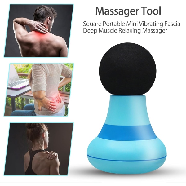 1 uppgraderad 2,0-tums * 4,5-tums mini elektrisk handhållen massage