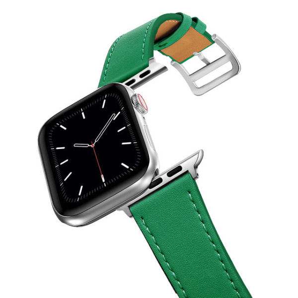 Apple Watch Microfiber Läderrem - Grön 38/40/41MM