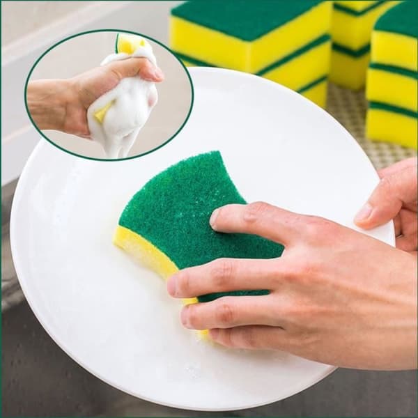 Kitchen Cleaning Sponges, Eco-Friendly Non-Scratch Dishcloths, Scouring Sponges (24-Pack)
