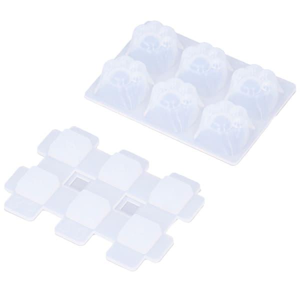 Resin Casting Molds Cat Claw Shape Cleanable Decorative DIY Keycaps Silicone Accessories for Gift