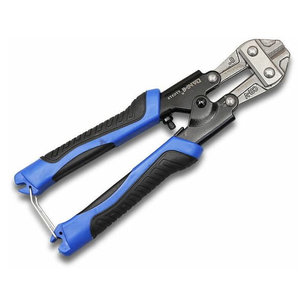 Mini Bolt Cutter 8 - 200mm, Two-Tone Handle Cable Cutter for Cutting Bolts, Chain Links, Threaded Rods, Wires, Strands