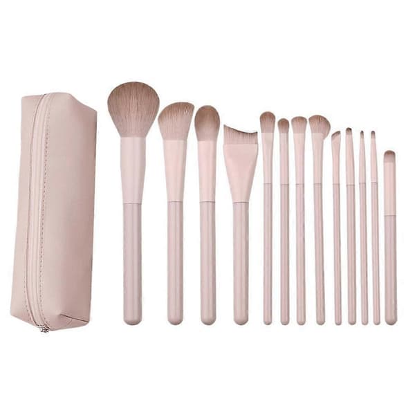 Complete Makeup Brush Kit 13 Pieces, Premium Synthetic Storage Fibers with 9CW4