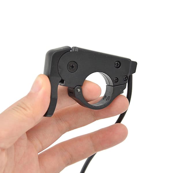 Ebike tommelfingergas Hurtig demontering Passer venstre/fingertrigger til 24v/36v/48v elcykel A [DB]