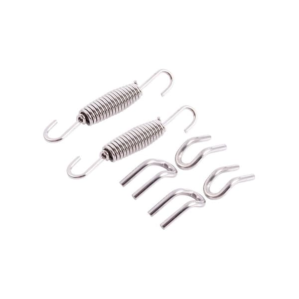 4x Fuldt rustfrit udstødningssystem fjederkit 64mm roterende