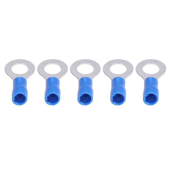 100 st förisolerade ringterminaler koppar PVC-presskopplingar för maskiner AWG 16-14