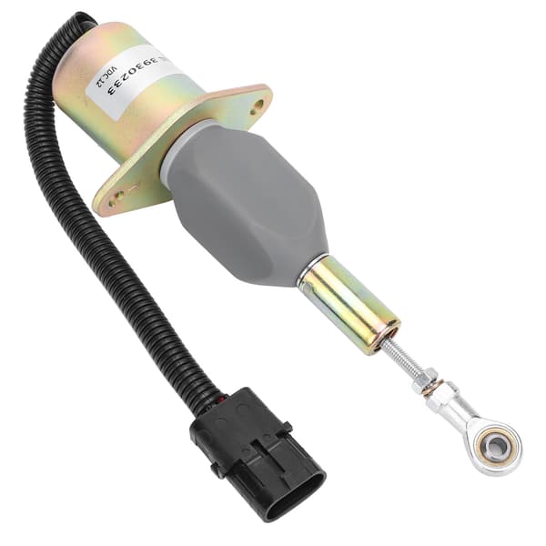 Fuel Stop Solenoid Excavator Engine Stop Electric Flameout Accessories 3930233 DC12V